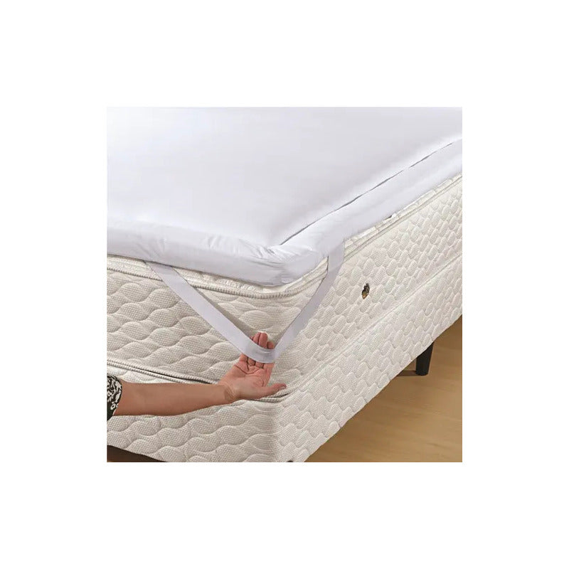 Pillow Top Altenburg Casal 180 Fios 100% Algodão Lit Blanc Branco Casal