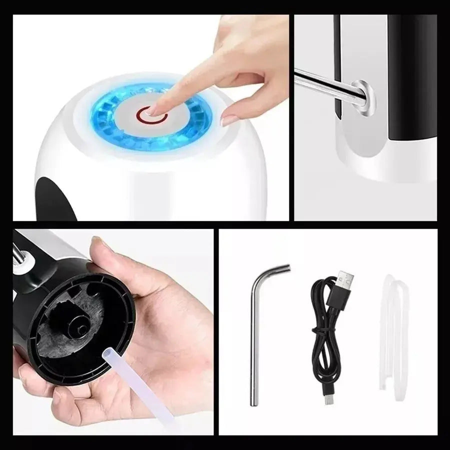 Tirar Água De Galão Sem Virar Bomba Elétrica Preto/branco Branco