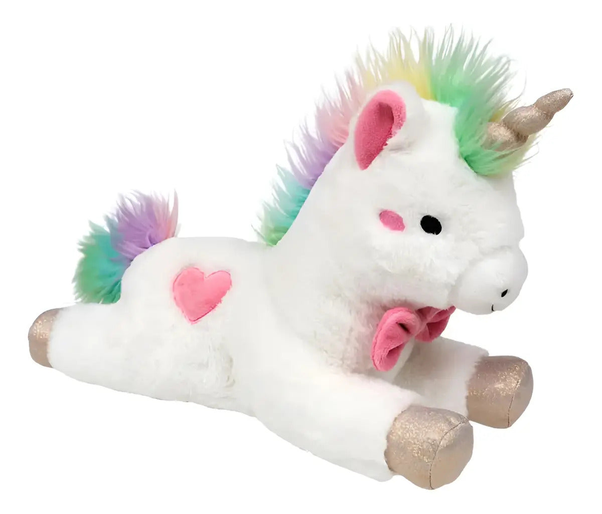 Pelúcia Unicórnio Star Bebê Com Luzes Sons 46cm Grande Buba Cor Branco Cinza-escuro