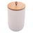 Potiche Lyor Lines De Ceramica Branco 10cm X 10cm X 15cm Branco