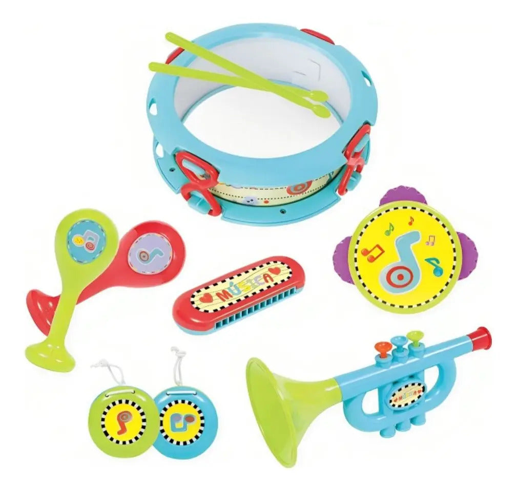 Brinquedo Infantil Kit Minha Primeira Bandinha 7972 - Buba