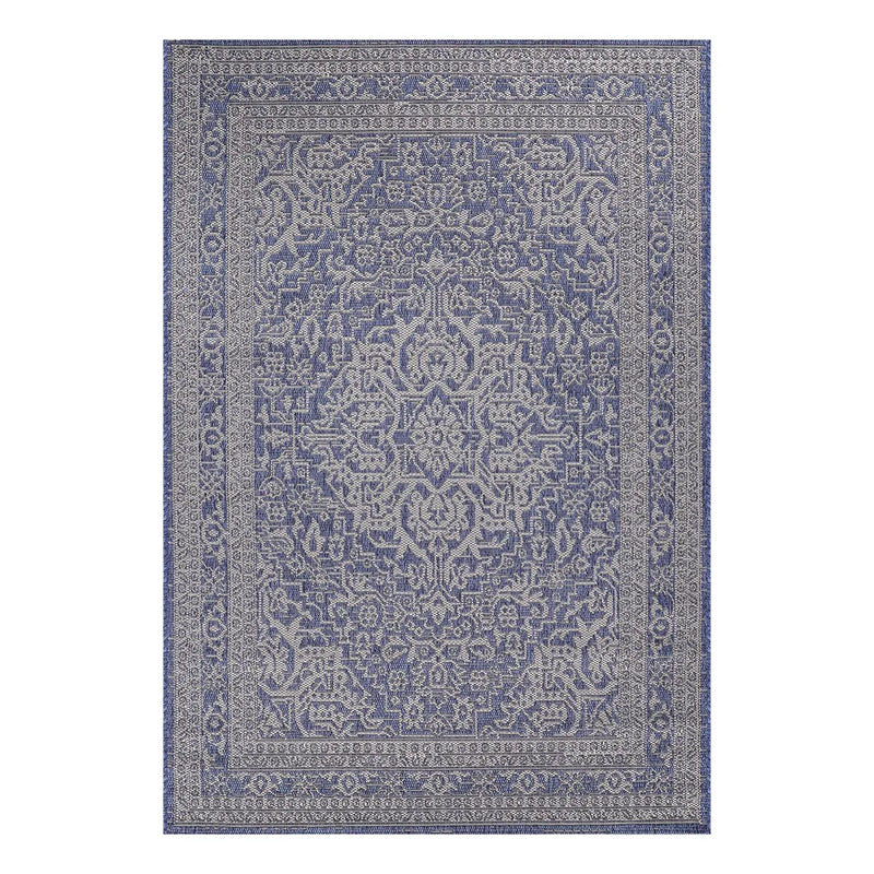 Tapete Sisalis Para Area Interna E Externa 250x300cm 3 M 2.5 M Classic Azul Marfim