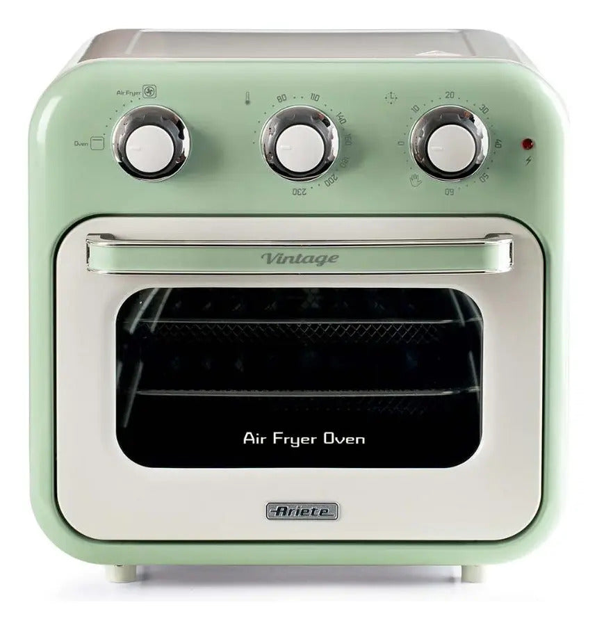 Fritadeira Airfryer Oven Ariete Vintage Verde 16l 1200w 220v Verde-claro 220v