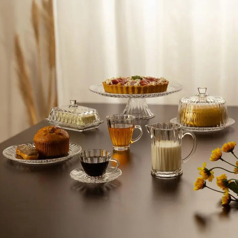 2 Pratos Lyor Radial de Sobremesa de Cristal 19,5cm