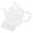Chaleira De Vidro Borossilicato Classic 600ml Lyor Branco