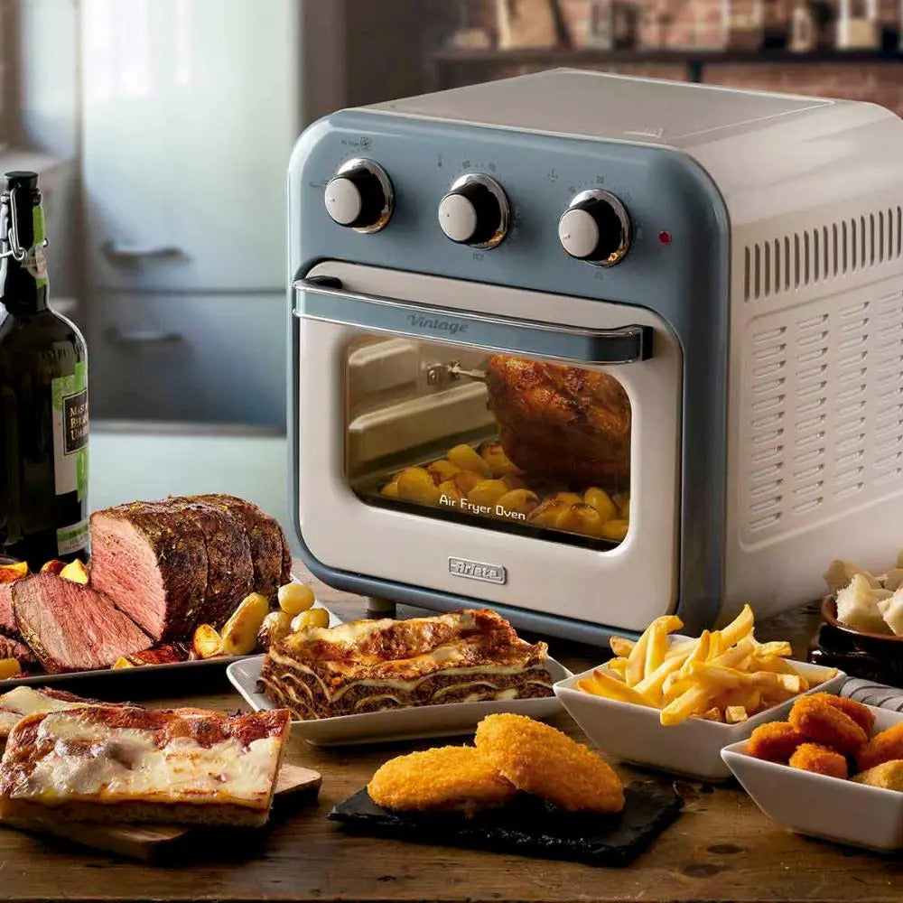 Fritadeira Air Fryer Oven Ariete Vintage Azul 16l 1200w Azul-claro 220v