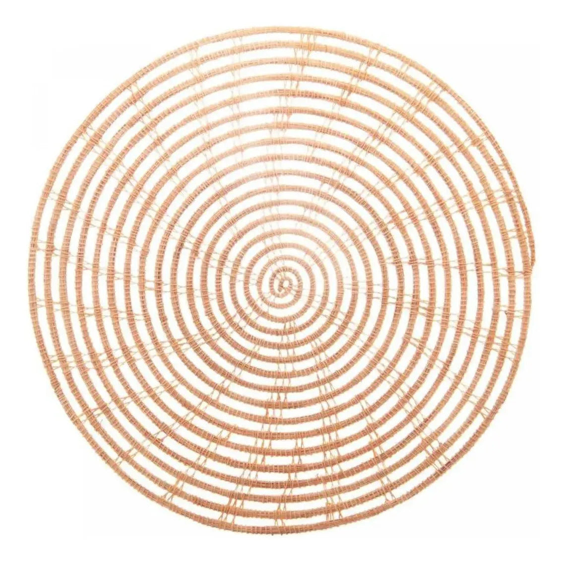Kit 04 Lugar Americano De Fibra Natural Palm 35cm - Lyor Palha Liso