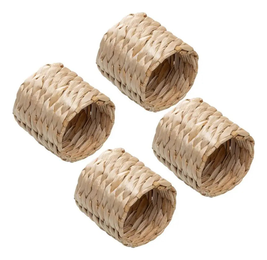 4 Anéis Para Guardanapos Wolff 5cm X 5cm Fibra Natural Natural
