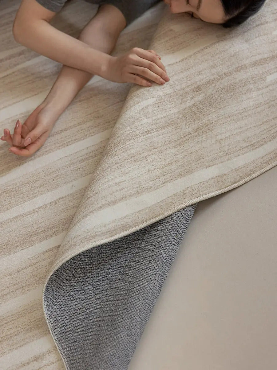 Tapete Vinci Jolitex Pelo Baixo 100% Poliéster 140x200cm 2 M 1.4 M Geométrico Bege