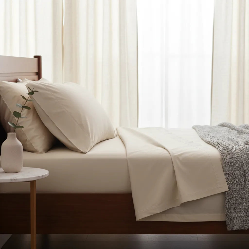 Jogo de Cama King Altenburg Malha 100% Algodão Bege Mocha