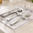 Kit 4 Organizadores Modulares para Talheres Transparente – Plastutti