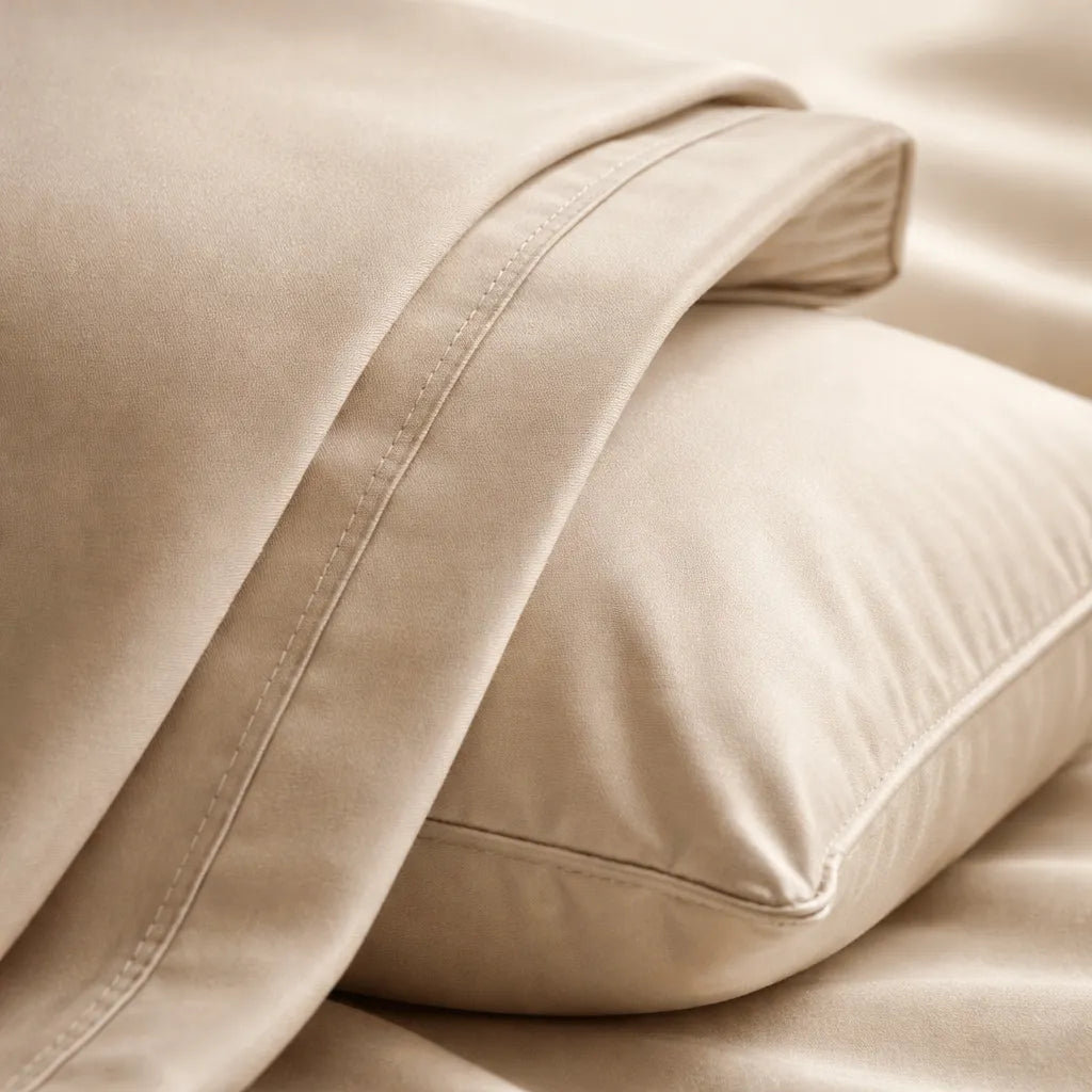 Jogo de Cama King Altenburg Malha 100% Algodão Bege Mocha