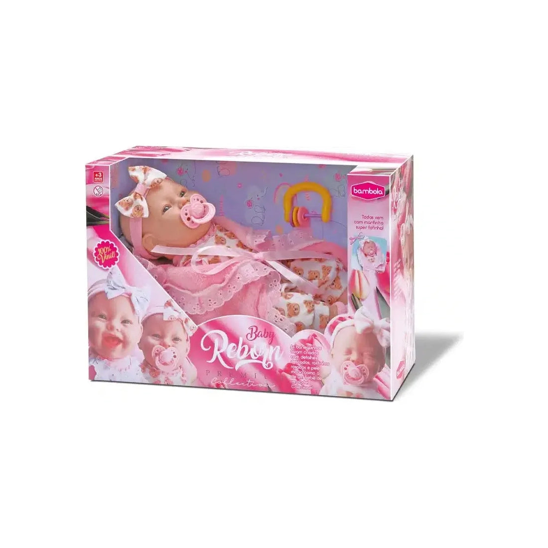 Boneca Baby Reborn Premium Recém-Nascida
