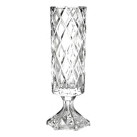 Vaso De Cristal Com Pé Deli Diamond 12,5cm X 41cm - Lyor