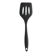 Espátula Vazada Em Silicone Lyor 29x8cm Preta Preto
