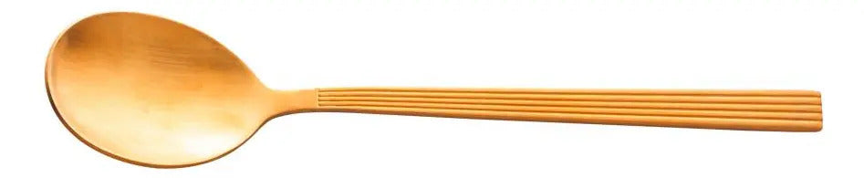 Faqueiro 16 Peças Lyor Athenas De Aço Inox Dourado Azul
