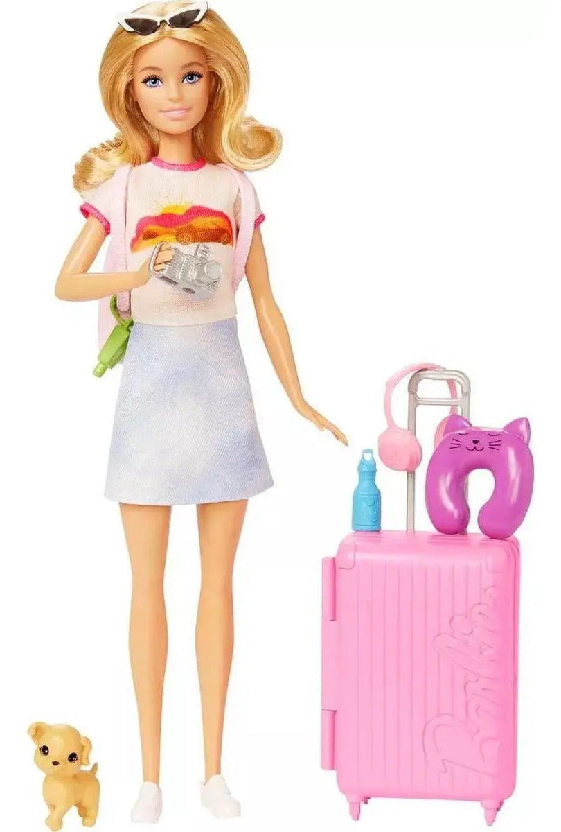 Barbie Malibu Viajante Com Acessorios Mattel Hjy18