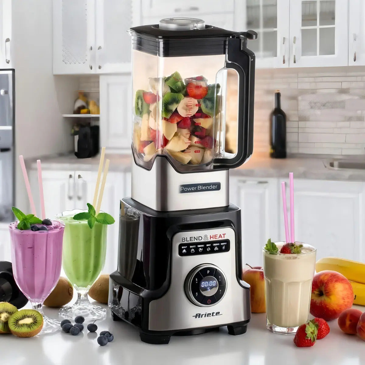Liquidificador Ariete Blend & Heat 1500w 2l 220v Cor Preto Preto 220v
