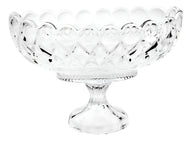 Centro De Mesa De Cristal Com Pé Angel 29cm X 13cm X 20cm Wolff Incolor