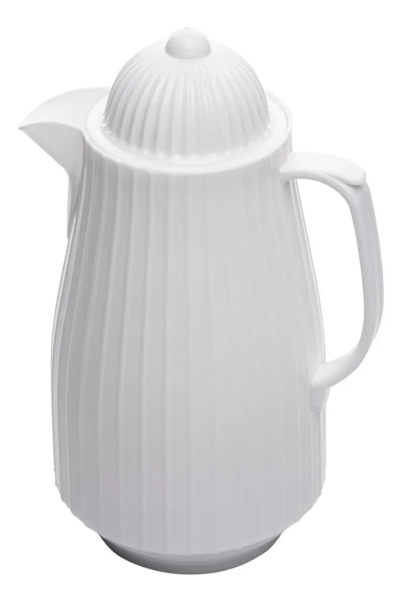 Garrafa Termica De Plastico Mini Bambu Branca 400ml - Lyor Branco