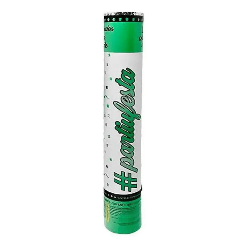 Lança Confetes Verde Metalizado 30cm - 01 Unid