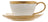 Xícara De Café 90ml Dubai Branco Dourado Gold Luxo Wolff Branco Design Martelado