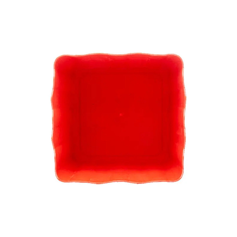 Balde De Pipoca De Bambu E Pp Vermelho 16cm X 16cm - Lyor