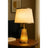Abajur Luminaria De Mesa - Luz Led Y888 Dourado Bege 127/220v
