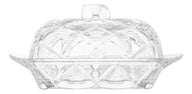 Manteigueira De Cristal Com Tampa Diamond - Lyor Cor Água Água