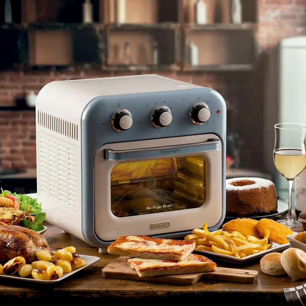 Fritadeira Air Fryer Oven Ariete Vintage Azul 16l 1200w Azul-claro 220v