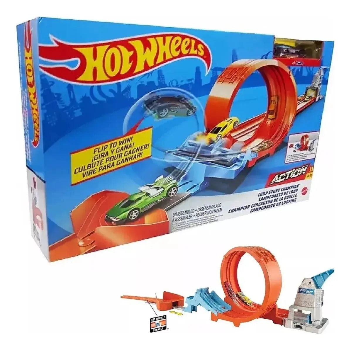 Hot Wheels Pista Campeonato De Looping Gvt13 Mattel Campeonato De Looping