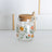 Porta Mantimento Redondo De Lyor Flora Vidro Com Tampa 240ml Prata