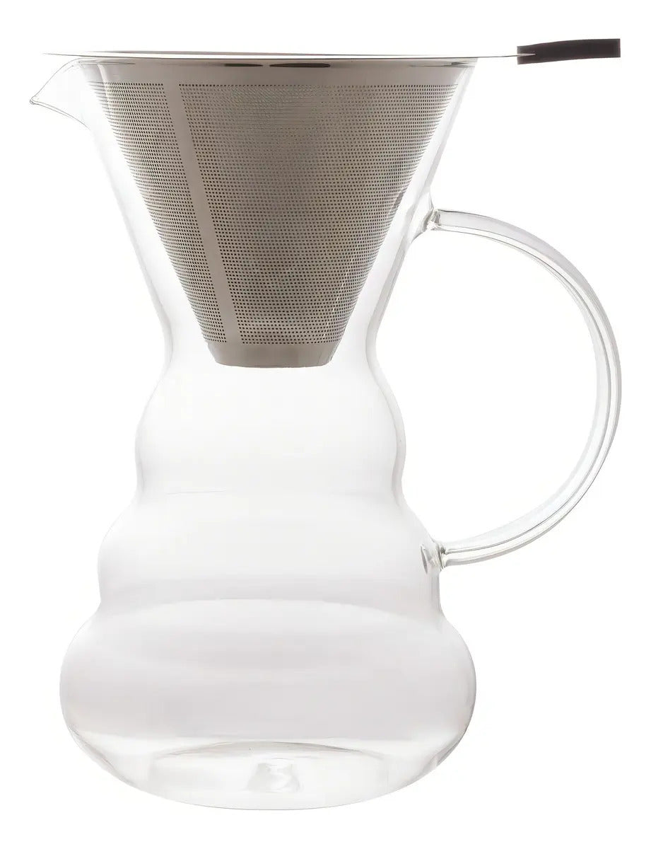 Cafeteira Vidro Borossilicato C/filtro Inox 500 Ml Lyor