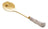 4 Colheres Wolff Flowers De Aço Inox Dourado/branco Branco Com Dourado