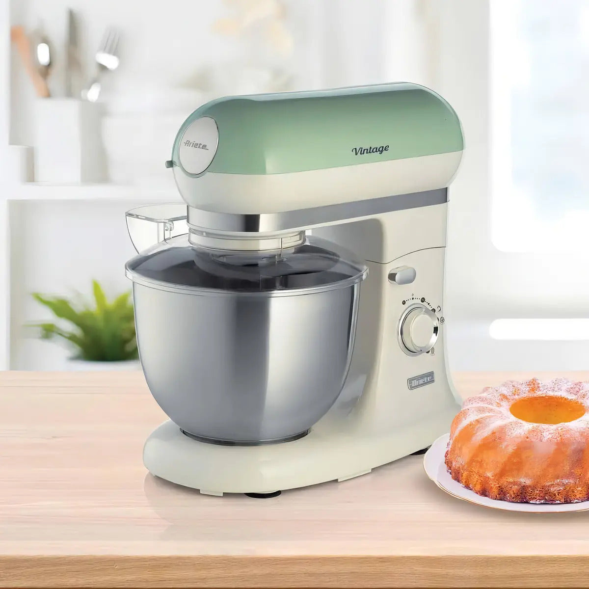 Batedeira Planetária Ariete 1588 Vintage Verde 600w Verde-claro 220v