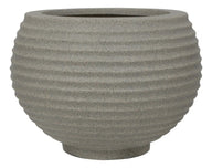 Vaso Bromelia Granito 26x24cm Cinza Granito