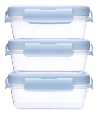 Kit 3 Potinhos Herméticos Azul 100ml Buba
