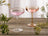 Conjunto 2 Taças Cristal Martelado Fio De Ouro Coupe Petra Cj Kit Taças Borda Dourada
