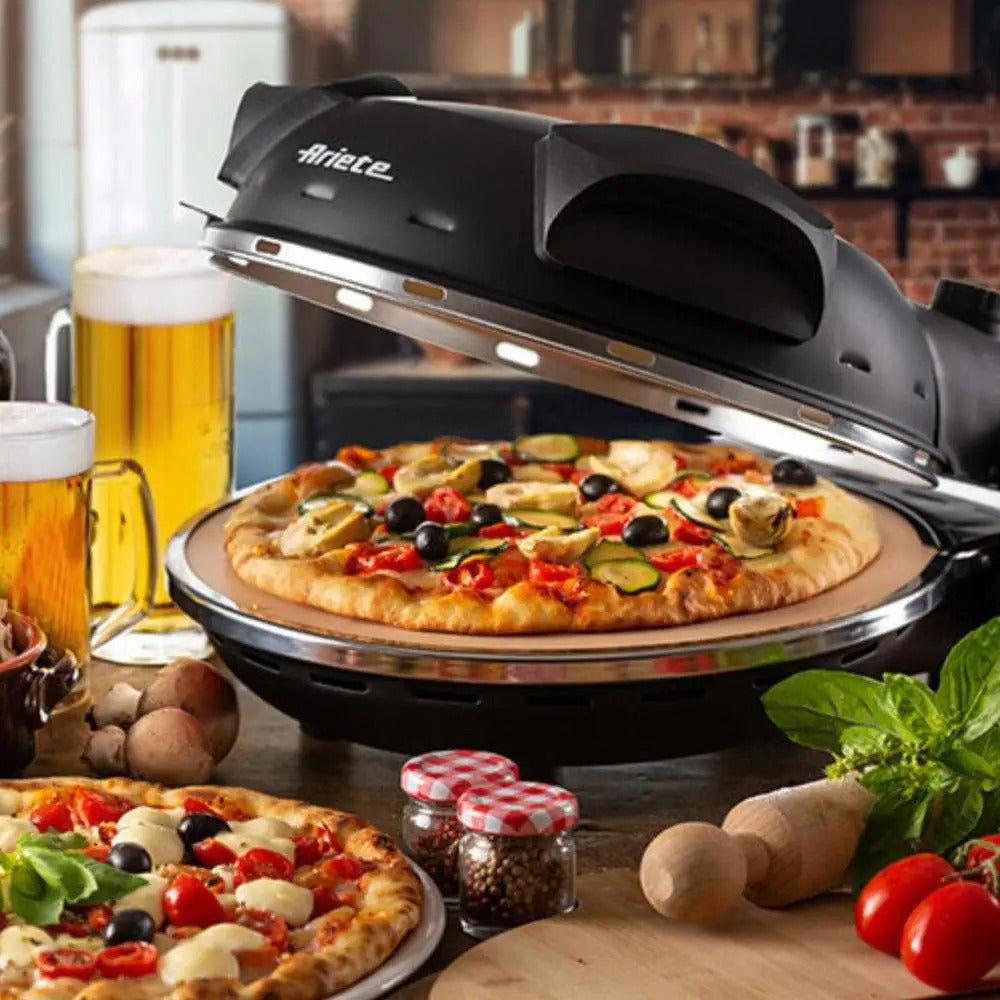 Forno De Pizza Elétrico Ariete 917 C/ Refratário 220v Preto 220v Preto