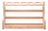 Porta Temperos De Vidro Borossilicato Com Tampa Hermética E Suporte Rack Em Bambu Conjunto Com 8 Potes 120ml/500ml - Wolff Incolor
