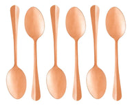 6 Colheres Para Mesa Lyor Positano De Aço Inox Rose 18cm Rose