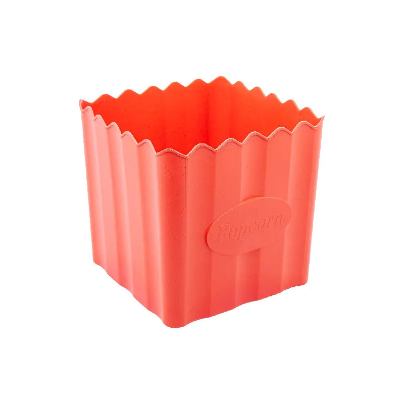 Balde De Pipoca De Bambu E Pp Vermelho 16cm X 16cm - Lyor
