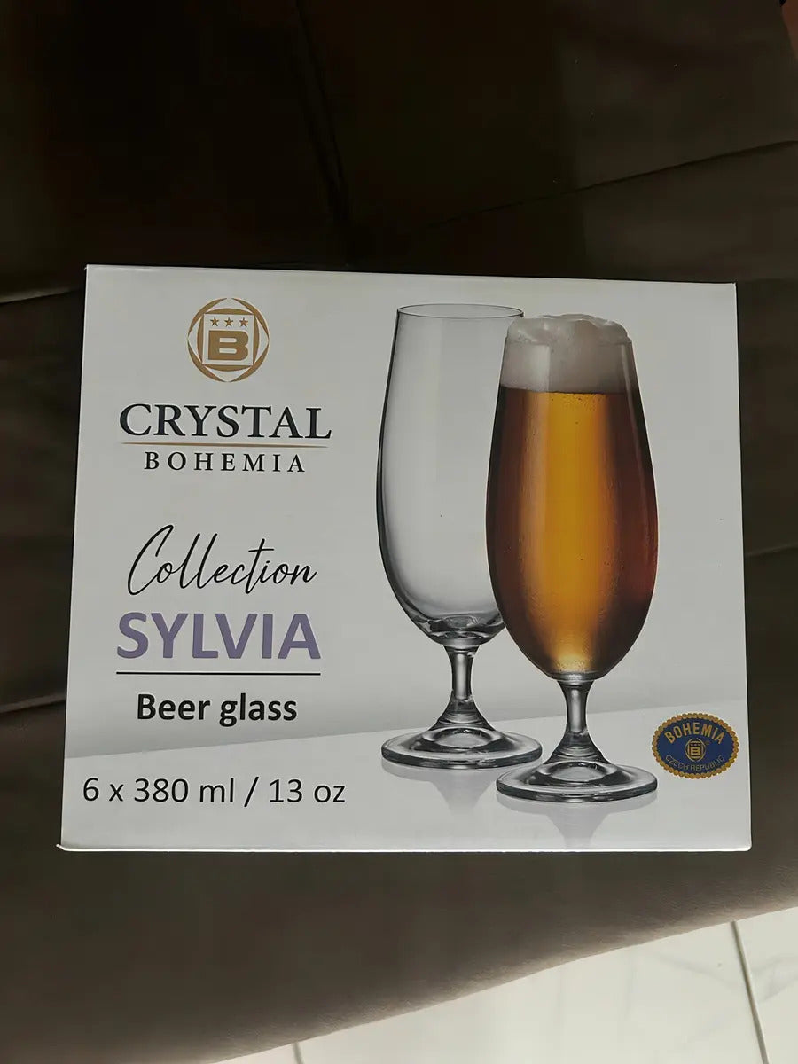 Copo De Cerveja Bohemia Crystal Sylvia 380ml - Kit 6un Cor Transparente