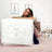 Pillow Top Queen Altenburg Grid Percal 180 Fios Branco Queen