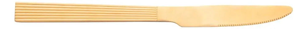Faqueiro 16 Peças Lyor Athenas De Aço Inox Dourado Azul
