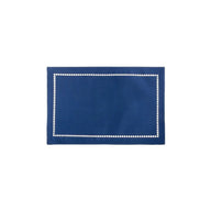Lugar Americano Poliéster E Linho Lévis Azul 45x30cm Lyor Azul-marinho Liso