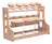 Porta Temperos De Vidro Borossilicato Com Tampa Hermética E Suporte Rack Em Bambu Conjunto Com 8 Potes 120ml/500ml - Wolff Incolor