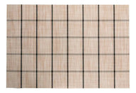 Jogo Americano Grid Em Pvc 45x30cm - Lyor Bege Listras