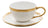 Xícara De Café 90ml Dubai Branco Dourado Gold Luxo Wolff Branco Design Martelado