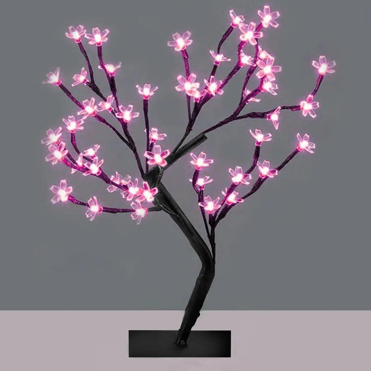 Luminária Árvore Cerejeira 60 Leds Enfeite Natal Rosa 220v Rosa 220v